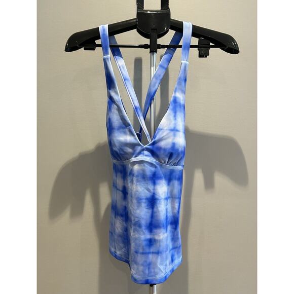 Athleta size M Blue Plunge Tankini NWT - Picture 1 of 7